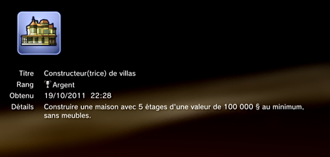 Les sims 3 Animaux & cie - trophées - ARGENT -  9