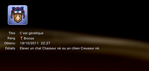 Les sims 3 Animaux & cie - trophées - BRONZE - 04