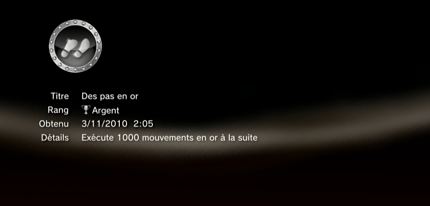 Singstar Dance  trophees ARGENT PS3 PS3GEN 02