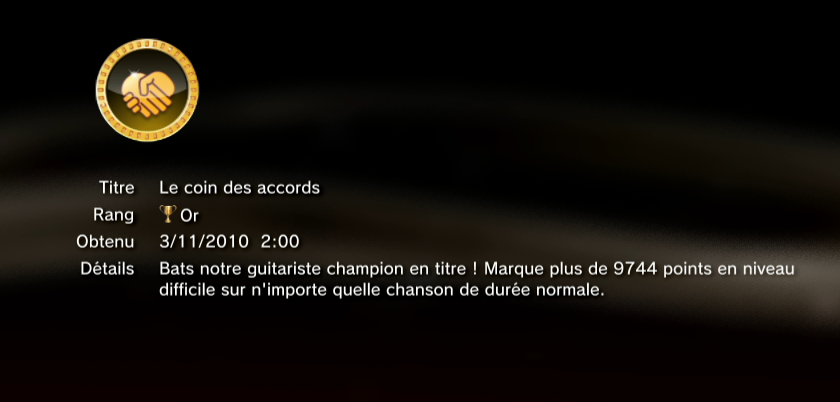 Singstar Dance  trophees OR PS3 PS3GEN 02