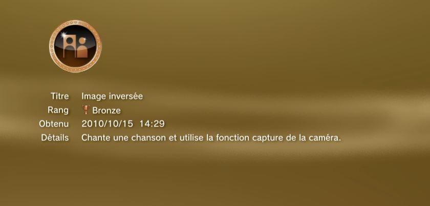 Singstar + guitar ps3 Trophees BRONZE 01