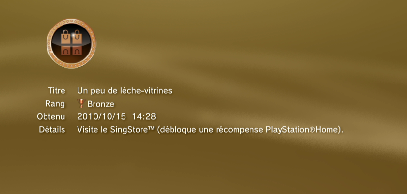 Singstar + guitar ps3 Trophees BRONZE 12