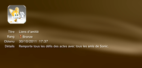 SONIC GENERATIONS - Trophées - BRONZE 04