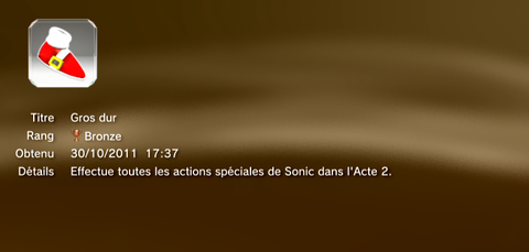 SONIC GENERATIONS - Trophées - BRONZE 05