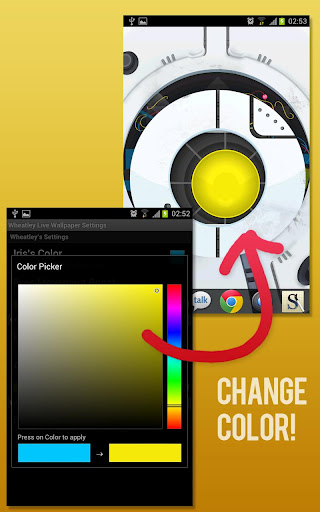 space robot livewallpaper screenshot android - (3)