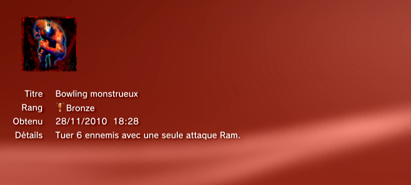 SplatterHouse Trophees PS3 BRONZE       23