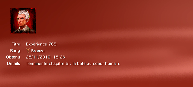 SplatterHouse Trophees PS3 BRONZE       3