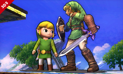 super smash bros. link cartoon 3ds 002