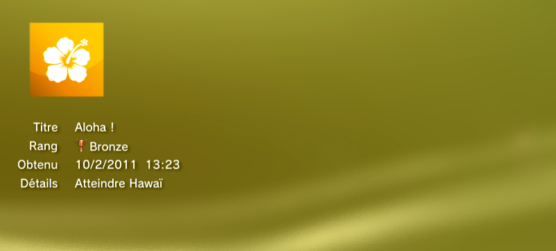 Test Drive Unlimited 2 - Trophees - BRONZE 1