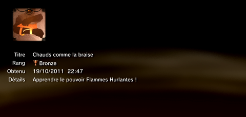 The Cursed Crusade - trophées -BRONZE 11
