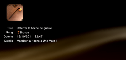 The Cursed Crusade - trophées -BRONZE 14