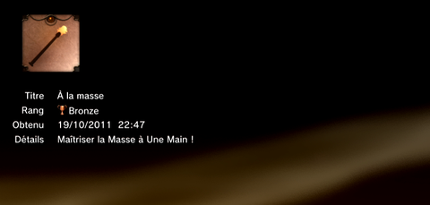 The Cursed Crusade - trophées -BRONZE 15
