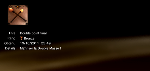 The Cursed Crusade - trophées -BRONZE 25