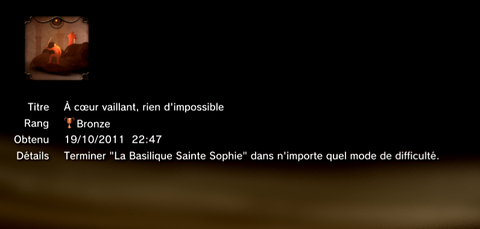 The Cursed Crusade - trophées -BRONZE 6