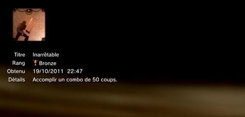 The Cursed Crusade - trophées -BRONZE 7