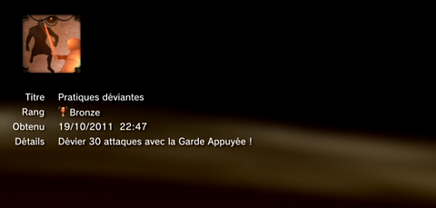 The Cursed Crusade - trophées -BRONZE 9