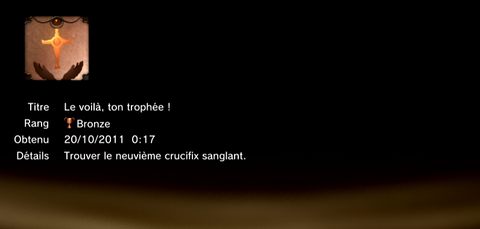 The Cursed Crusade - trophées -MASQUES 1
