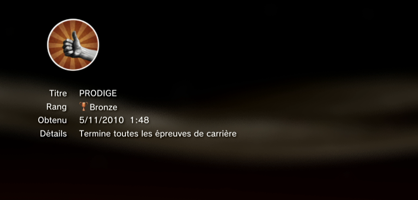 The Fight TROPHEES BRONZE PS3 PS3GEN 03