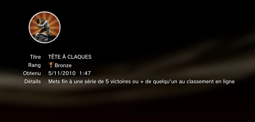 The Fight TROPHEES BRONZE PS3 PS3GEN 06