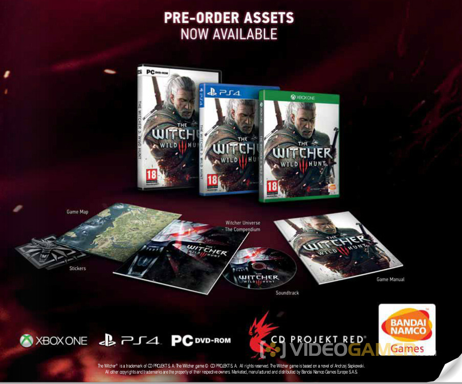 The Witcher 3 Traque Sauvage bonus pre?commande