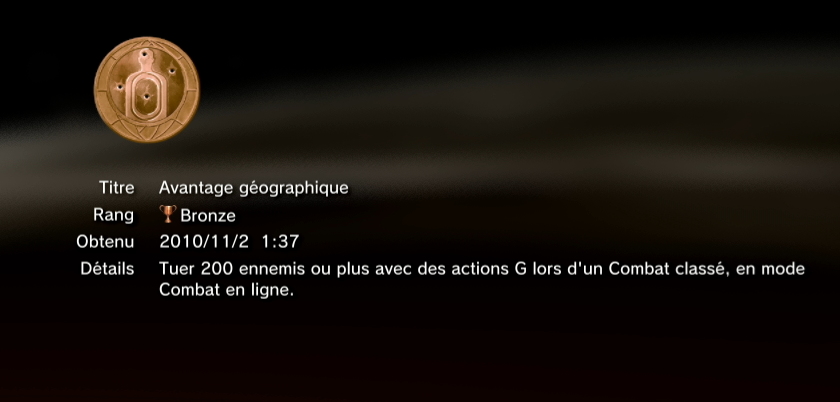 Time Crisis Razing Storm  trophees BRONZE PS3 PS3GEN 03