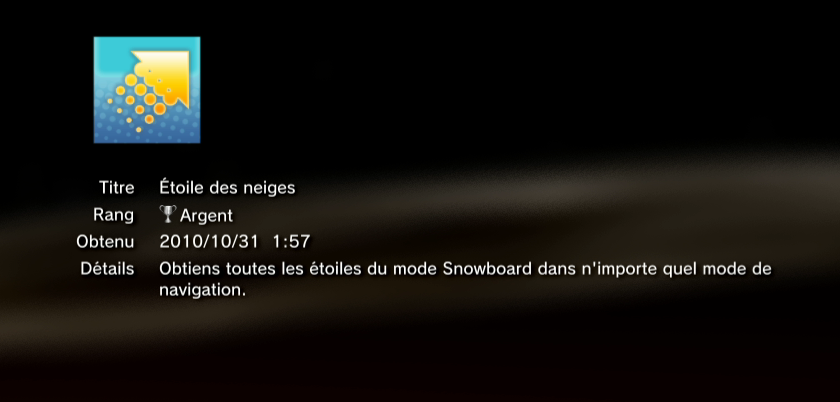 Tony Hawk Shred  trophees ARGENT PS3 PS3GEN 02