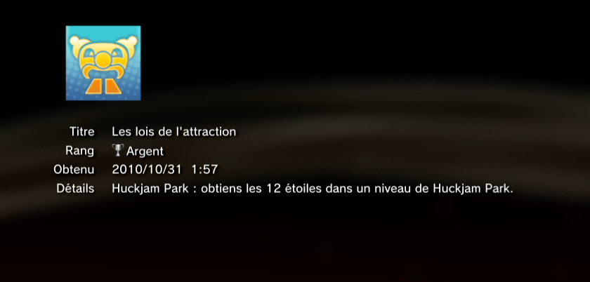 Tony Hawk Shred  trophees ARGENT PS3 PS3GEN 04