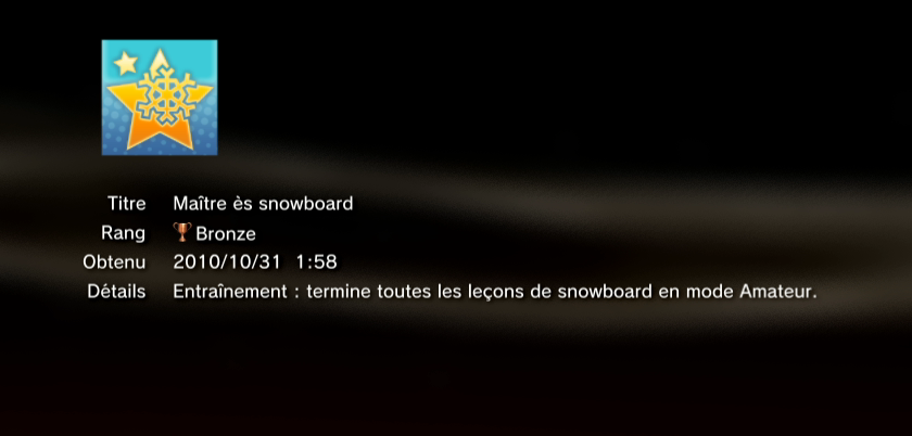 Tony Hawk Shred  trophees BRONZE PS3 PS3GEN 22