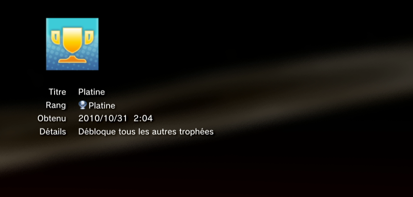 Tony Hawk Shred  trophees PLATINE PS3 PS3GEN 01