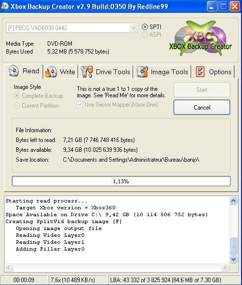 Tuto dump xbox backup creation jeux xbox 360 début dump