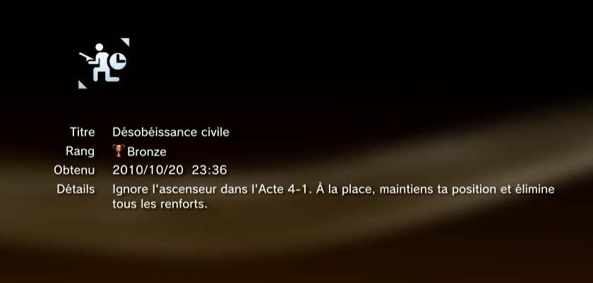 vanquish trophees BRONZE PS3 04