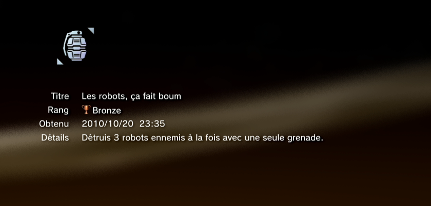 vanquish trophees BRONZE PS3 18
