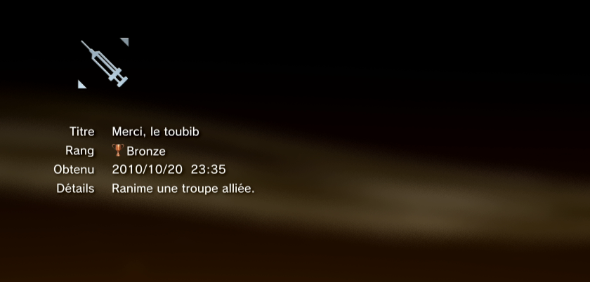 vanquish trophees BRONZE PS3 26