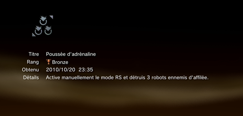vanquish trophees BRONZE PS3 28