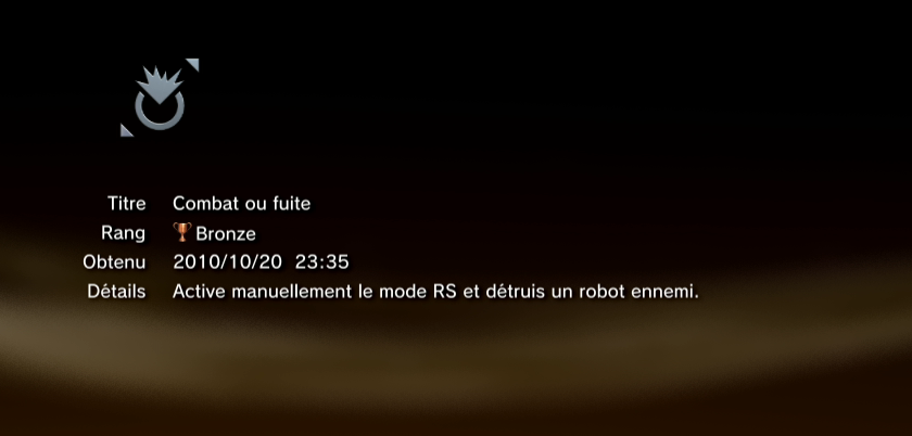 vanquish trophees BRONZE PS3 29