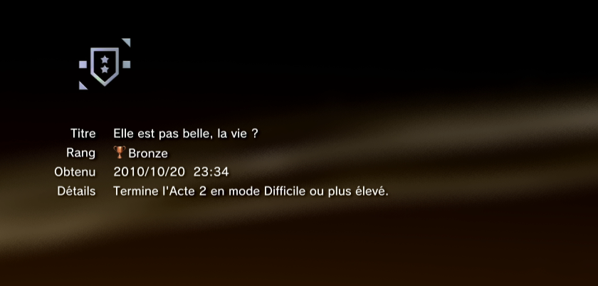 vanquish trophees BRONZE PS3 35