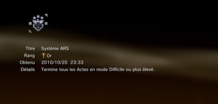 vanquish trophees OR PS3 01