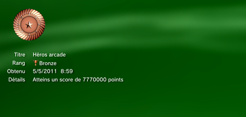 Virtua Tennis  trophées BRONZE 33