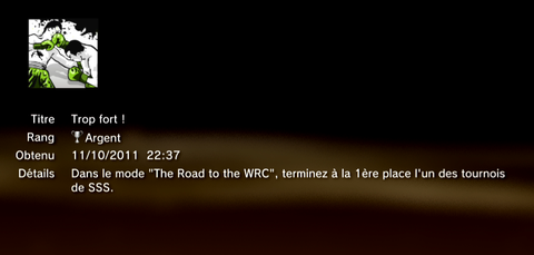 WRC 2 - trophées - ARGENT   7