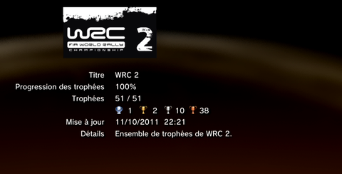 WRC 2 - trophées - LISTE    1