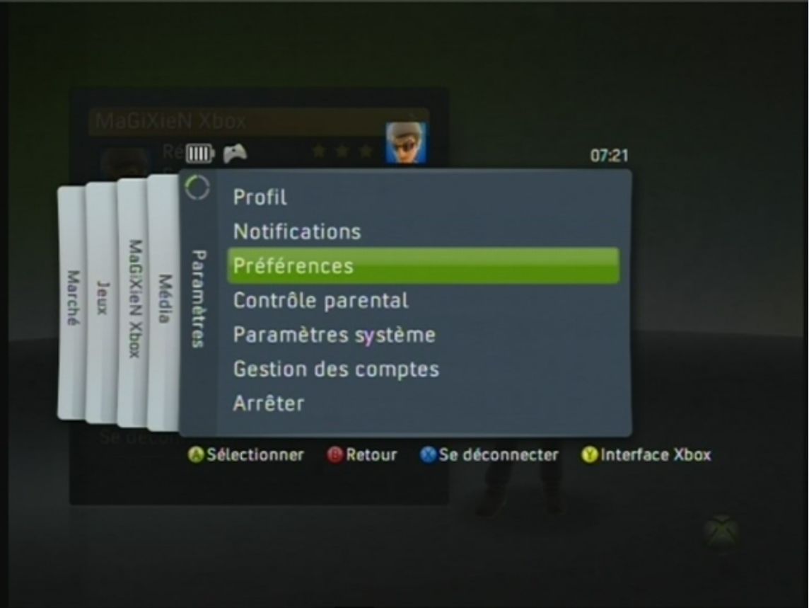 xboxk live xbox live preferences