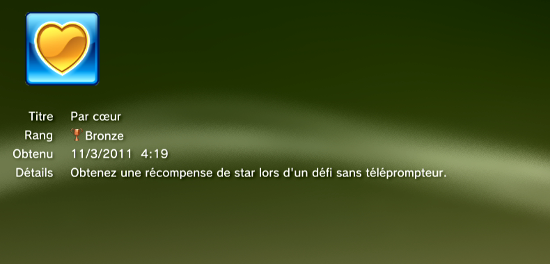 YOOSTAR trophées bronze 20